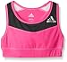 adidas Big Girls Bra Solid, Shock Pink/Black, Large