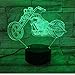 Produktbild 7 Farben, die Lampen-großes Rad des Bewegungsfahrrad-Nachtlicht-3D LED ändern, das Motorrad-Entwurf läuft