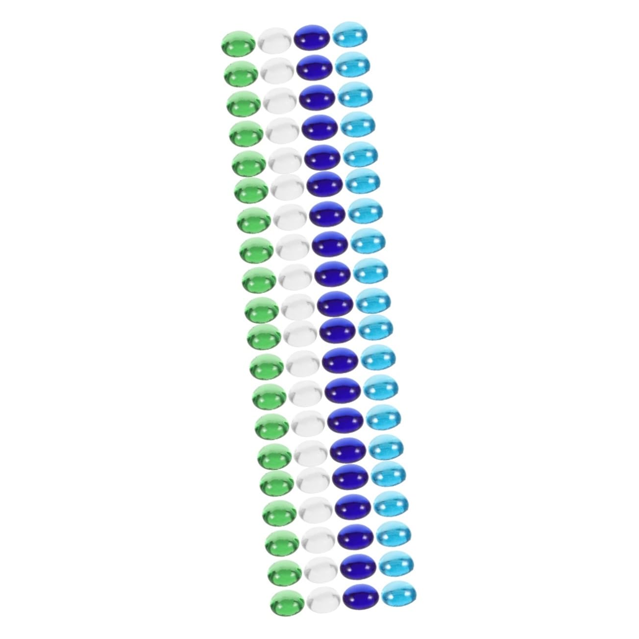Perles plates en verre coloré pour décors d'aquarium et perle de bricolage artisanat