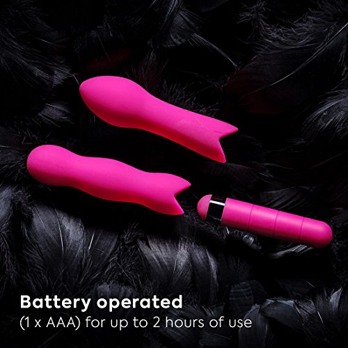 PLSRx by HoMedics The Bullet Mini Vibrator Dildo, waterdichte, draadloze vibrator van medische siliconen, trilmassageapparaat en seksspeelgoed, instelbare intensiteit, verschillende opzetstukken - Afbeelding 5