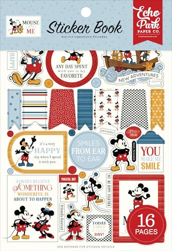 Echo Park Paper Co. Mouse and Me Sticker Book 4.5 x 9.5 16 Pages
