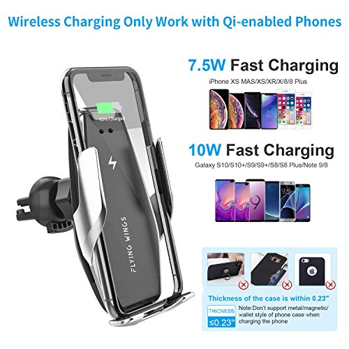 Yianerm Supporto Caricabatteria Wireless per Auto