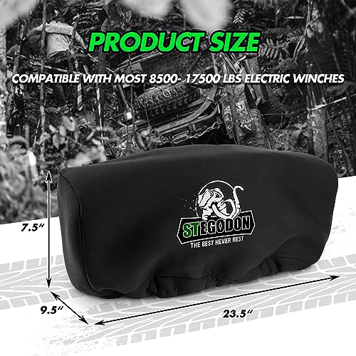 Winch eléctrico 13000lb con cuerda sintética y control remoto miniatura 3