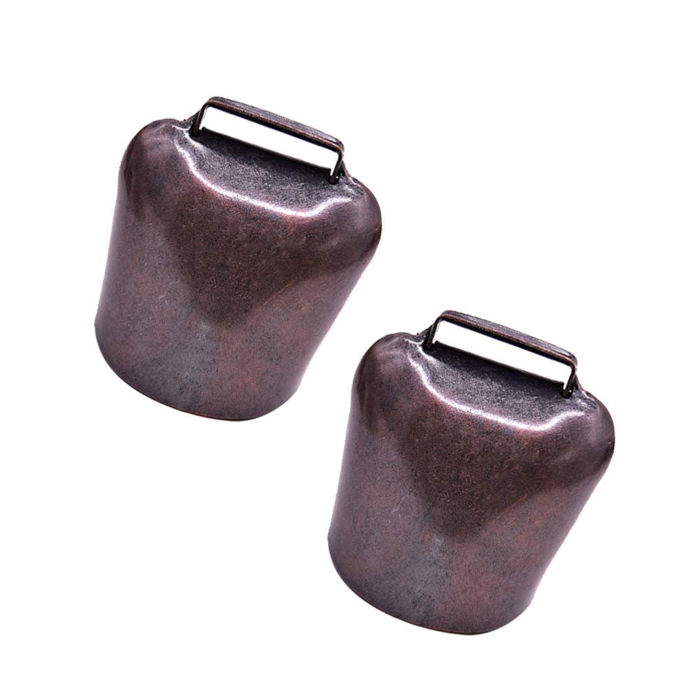 EXCEART Campanacci per Mucche e Pecore 2 Pezzi in Bronzo Portatili