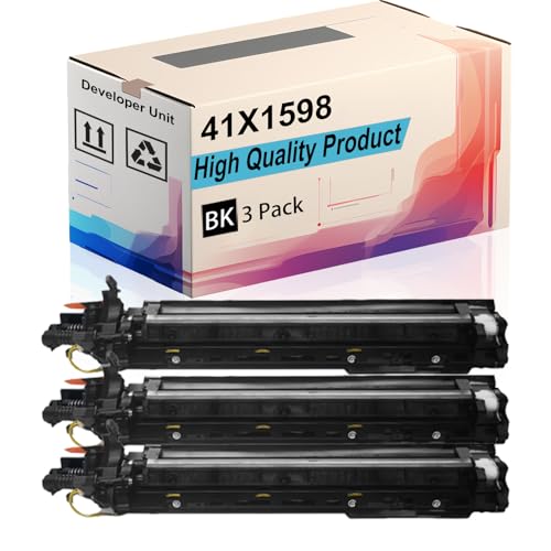 41X1598 Developer Unit Compatible for Lexmark CS921de CS923de CX920de CX921de CX922de CX923dte Printers, High Yield 30000 Pages, Print More Pages (3 Pack Black)