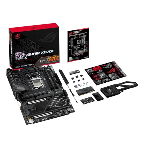 ROG Crosshair X870E Apex, Scheda Madre ATX, 18+2+2 Stadi di Alimentazione, Slot DDR5, Tre PCIe 5.0, Due PCIe 4.0 M.2, Porte USB4, Wi-Fi 7, Ethernet, AI Overclocking, PCIe Q-Release Slim, Nera - Scheda madre - Immagine 7