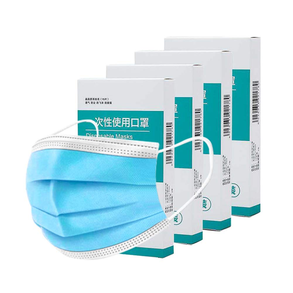 Bia Tobias 15Pcs / 30Pcs / 45Pcs 4-Layer Disposable MaS-ks Universal Breathable Folding Masks Latex-Free with Elastic Strap Safer Prevention air Pollution