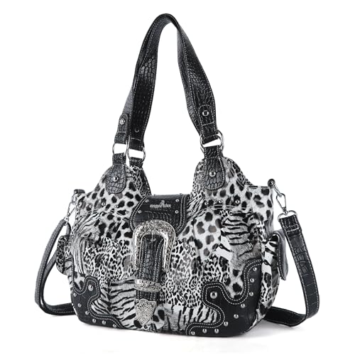 Image of Angel Kiss Hobo Bags for Women Vegan Leather Purses and Handbags Ladies Chic Shoulder Bags Crossbody Purses with Metal Studs