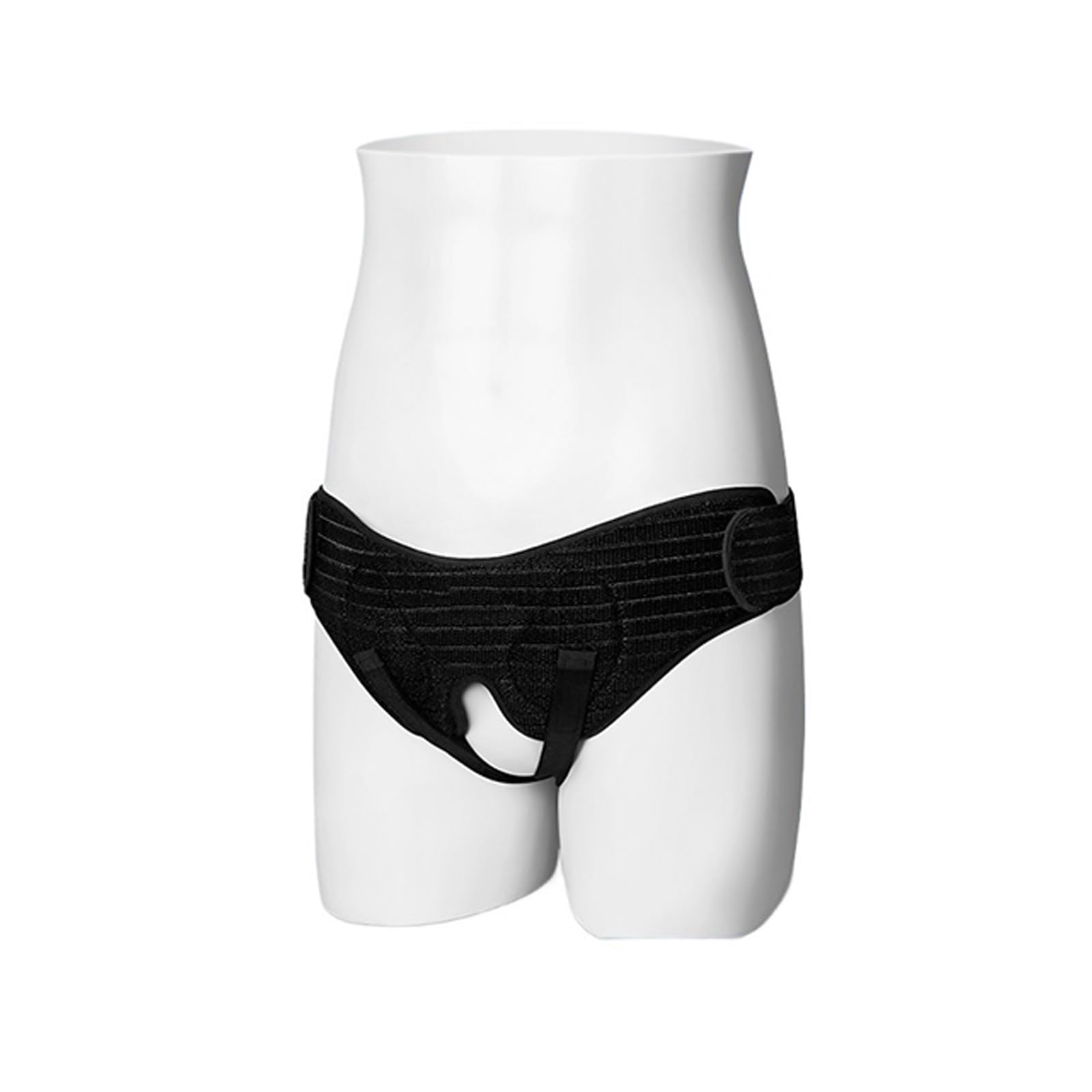 Leistenbruch Bandage, Leistenbruch Gürtel, Herniengürtel für Männer, Atmungsaktives Und Bequemes Gewebe, Verstellbarer Medizinischer Herniengurt, Geeignet für den Postoperativen Einsatz(Black,Large)