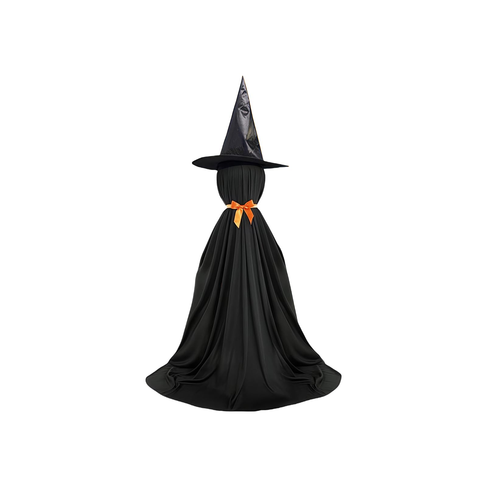 Nucelit Customizable Glowing Specter Statue with LED Lights, Halloween Decor for Indoor Outdoor Haunting Scenes & Party Displays LED Specter Porch Decoration Outdoor