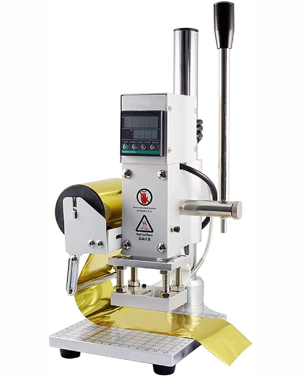 Machine d'estampage à chaud numérique 10x13cm pour cuir et PVC avec contrôle température