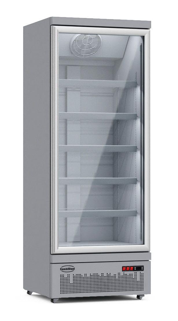 Armoire Réfrigérée Négative Grise avec Porte Vitrée 600 L - Combisteel
