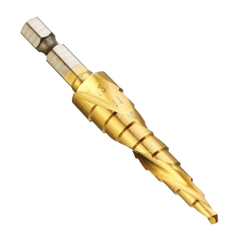 Wiercenie wiertła stopniowe pokryte tytanem wiertło stopniowe 4-12/20/32mm HSS drewno wiertło do metalu sześciokątny trzpień do wycinania otworów wiertło rdzeniowe (kolor: 4 12 20 32mm zestaw) (4 32