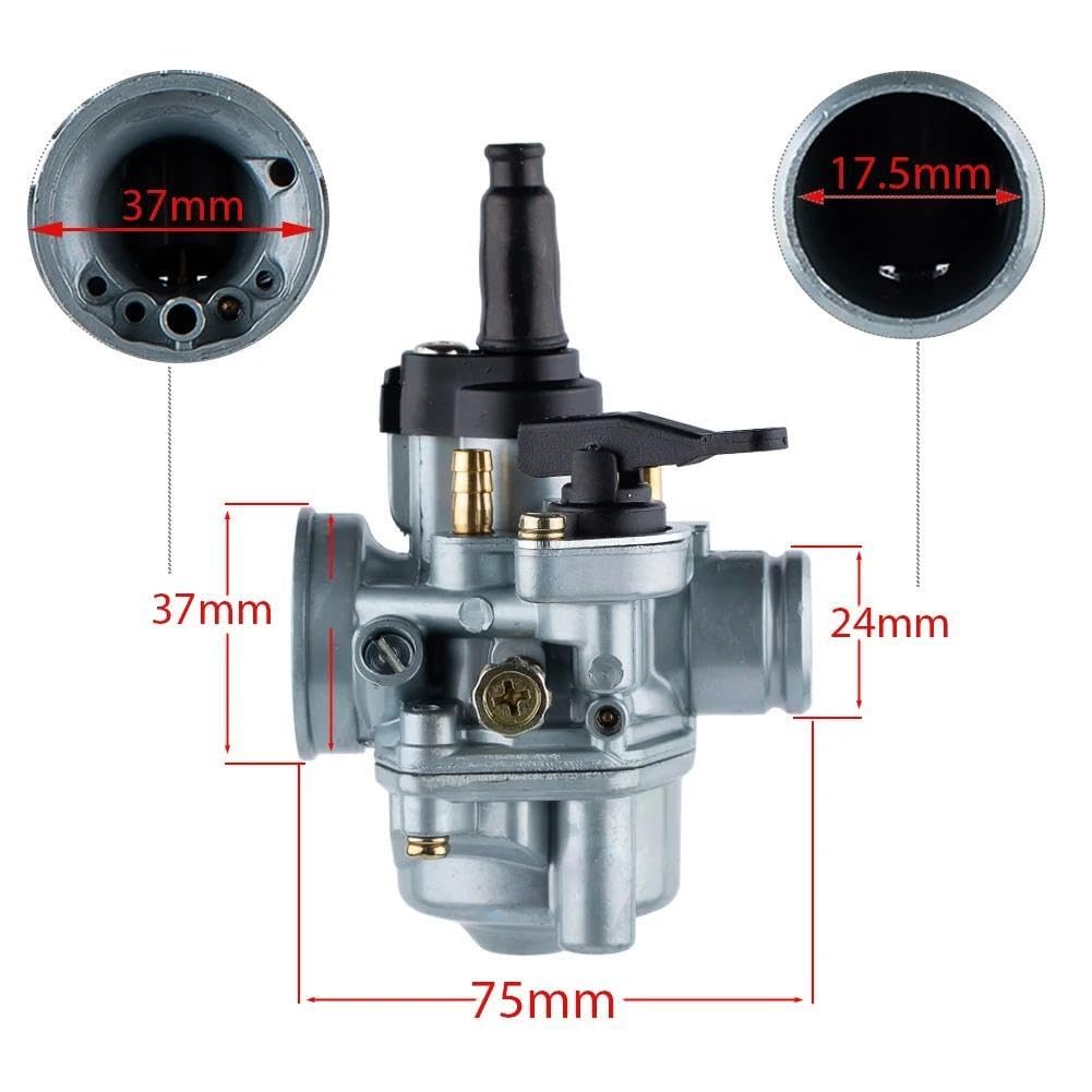 17,5mm para Dellorto PHVA TOMOS A55 50cc 80cc Motocicleta