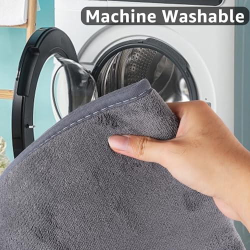 ASelelcted Extra Large Bath Mat 120 x 50 Cm Microfiber Bath Mats for Bathroom Soft Absorbent Rugs Non-slip Anti Mould Bathroom Mat, Machine Washable Indoor and Outdoor (Grey) - Cosy Home Interiors ASelelcted Extra Large Bath Mat 120 x 50 Cm Microfiber Bath Mats for Bathroom Soft Absorbent Rugs Non-slip Anti Mould Bathroom Mat, Machine Washable Indoor and Outdoor (Grey) - Image 5