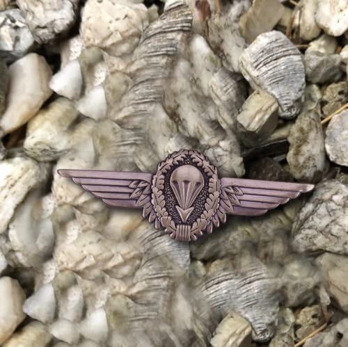 Image of German Bronze Parachutist Foreign Jump Wings Germany Airborne Paratrooper 2.7 inch Enamel Pin Medal Badge