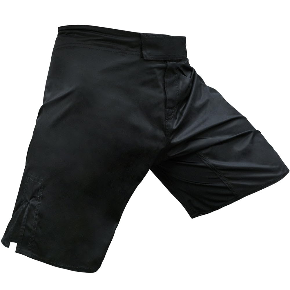 Meister Elite Flex Fighter Boardshorts für MMA Training und Gym Workouts - Blank No Logo