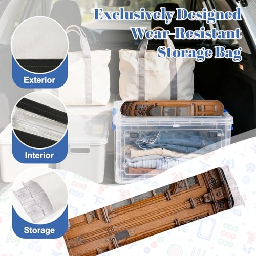 Set de 4 racks y empujadores para Mahjong con bolsa miniatura 5