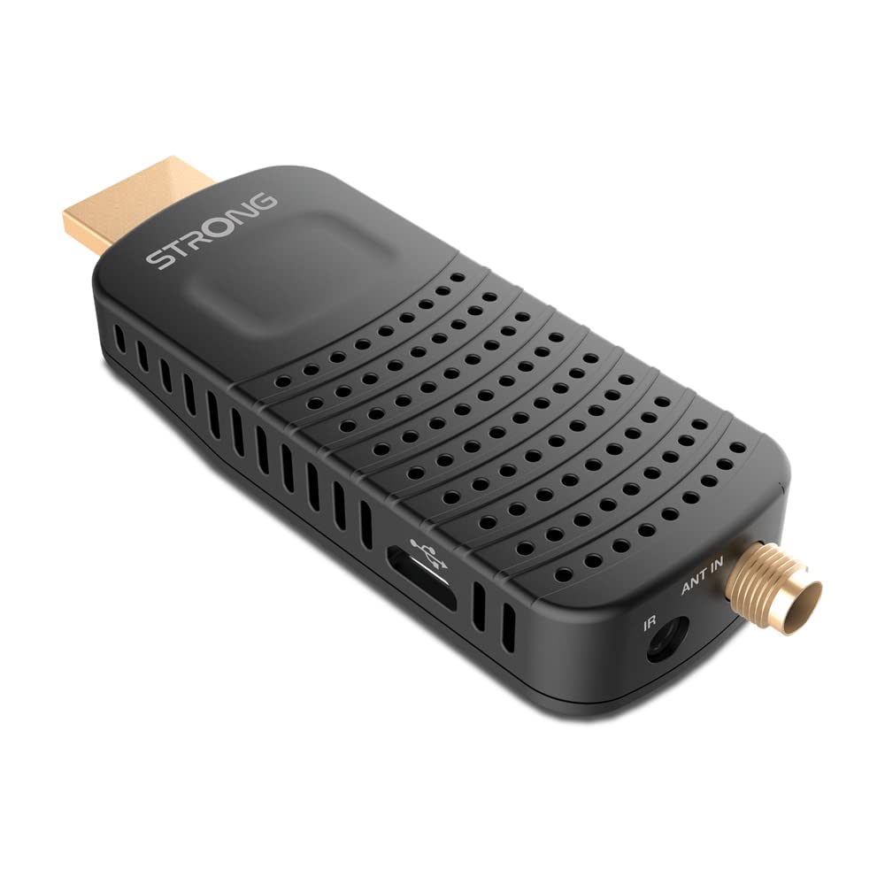 Strong Thomson SRT82 HDMI Stick TDT Full HD -DVB-T2 - Compatible con HEVC265 - HDMI, USB, Dolby Digital Plus - Negro