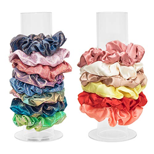 SUBANG Scrunchies Holder Stand Acrylic Jewelry Organizer Holder Jewelry Bracelet Display Stand for Women Girls - Thumbnail 7