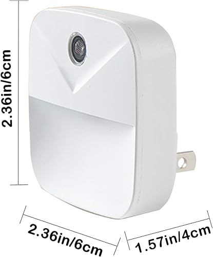 Miniatura 2 de Paquete de 4 luces nocturnas enchufables, luces nocturnas LED con sensor inteligente del atardecer al amanecer, luces nocturnas enchufables en la