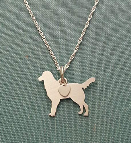 sterling silver dog necklace