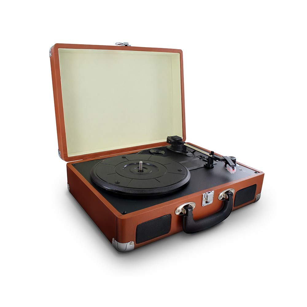 METRONIC 477181 - Piastra in vinile vintage 33, 45 e 78 giri 2 altoparlanti