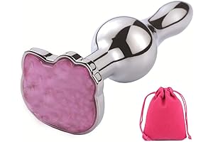 Butt Plug Vibrator Crystal Sex Heart Bell Anal Plug