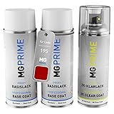 MG PRIME Pintura automotriz Set de botes de spray de 2 componentes para Lada 195 Serdolik Pearl Metallic/Karneol Fondo pintura base pintura transparente de 2 componentes aerosol