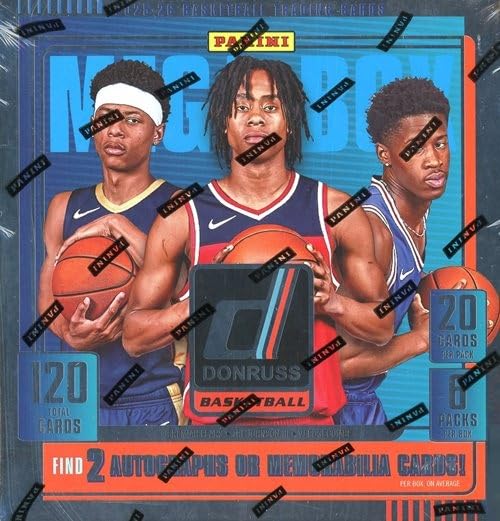 2025/26 Donruss Basketball Sealed MEGA Box with 120 Cards & (2) AUTO or MEM