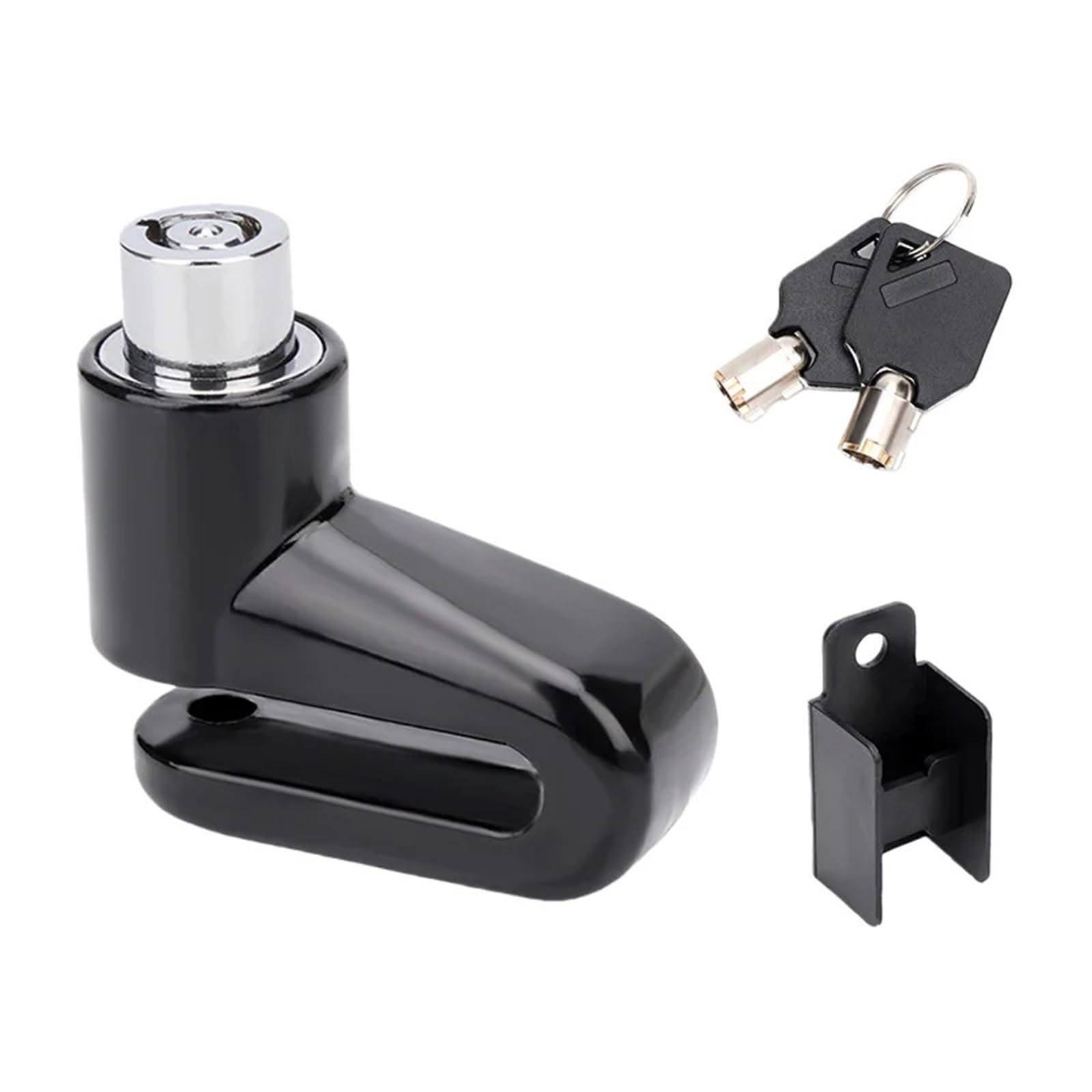 Puayqbvy Black Handlebar Lock Universal Motorcycle Disc Brake Lock | Heavy-Duty Anti-Theft Security
