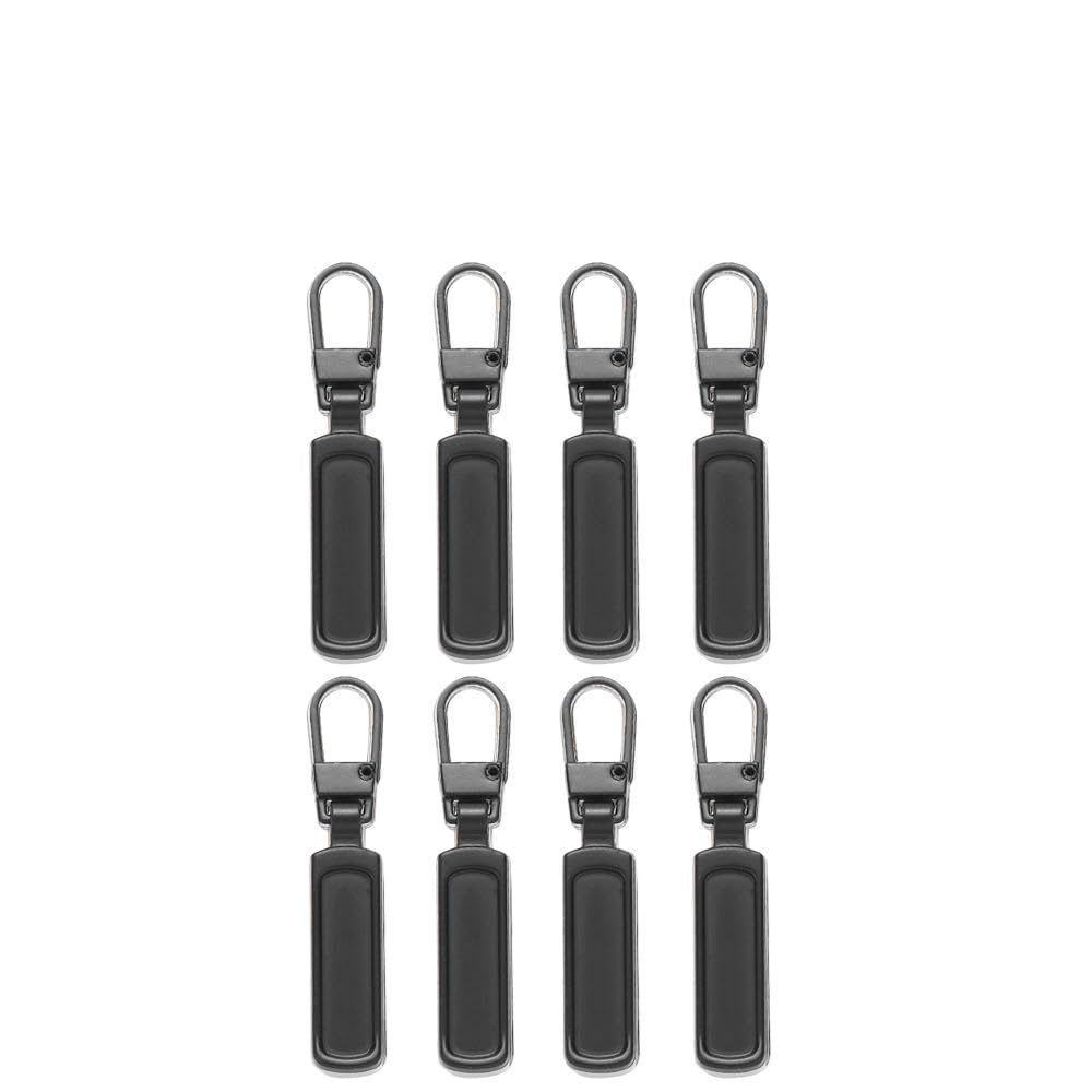 Tirador de cremallera fijo, tirador de cremallera desmontable, pestaña de repuesto, deslizadores de cremallera, kit de reparación de cabeza for maletas, equipaje, mochilas, bolsos, abrigos (color: 4 p