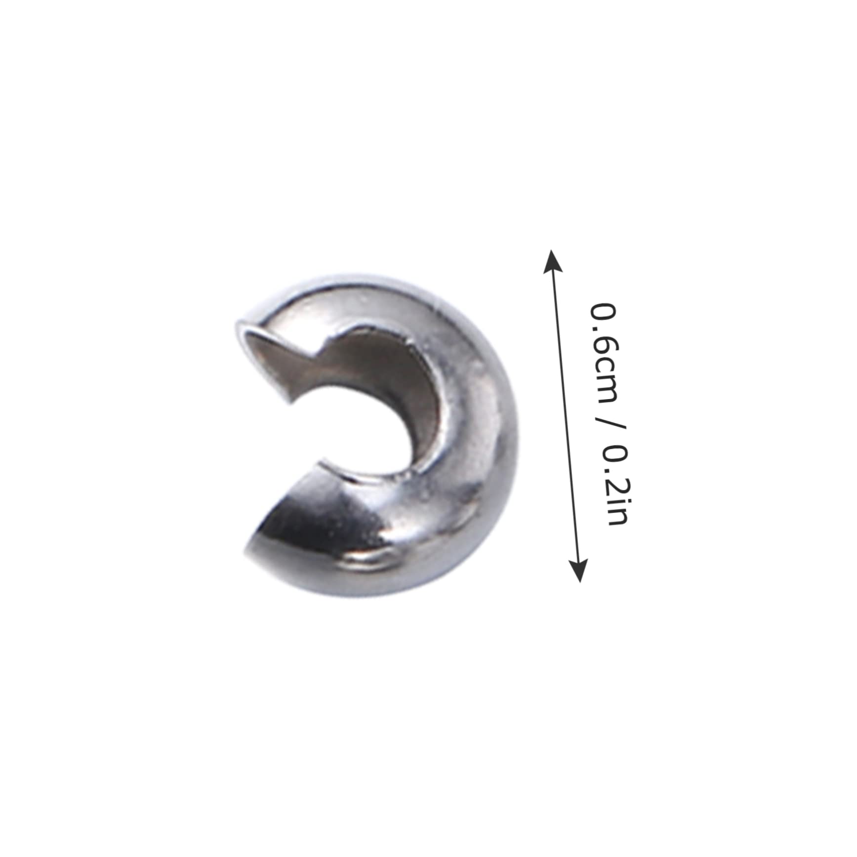 ABOOFAN 600piezas Broches De Acero Inoxidable Para Cierres Para Pulseras Llaveros y Collares Accesorios De Joyería Artesanal
