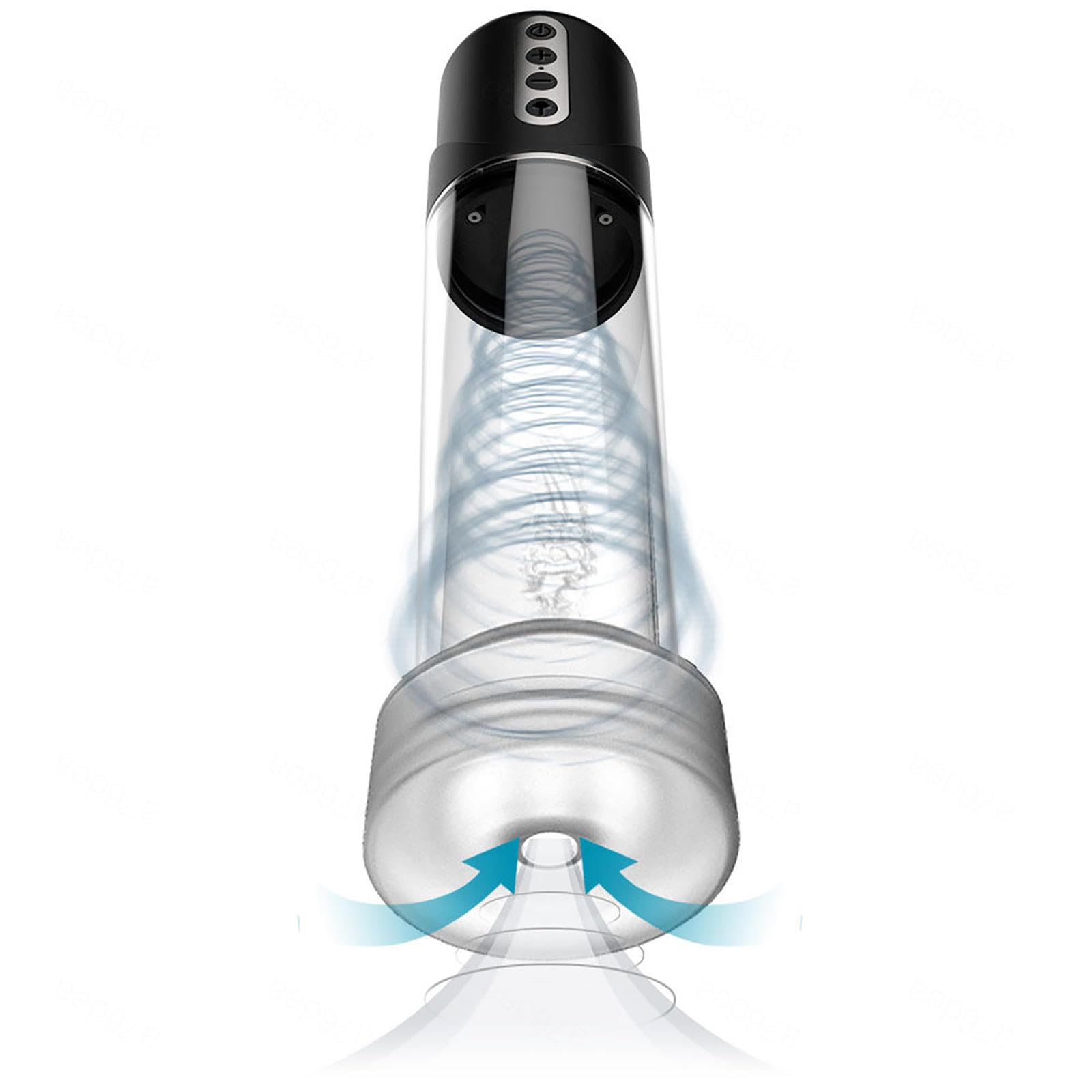 NURCIX 2 IN 1 Eléctrica Pene Vacío Bomba Hidráulica Pene Agua Bomba De Succión para Ayudar A Crecimiento del Pene Inteligente S - L - XL Eléctrico Ampliadora del Pene, Camiseta
