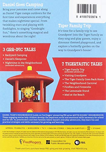 Daniel Tiger's Neighborhood DVD para viajes largos en coche con niños 3