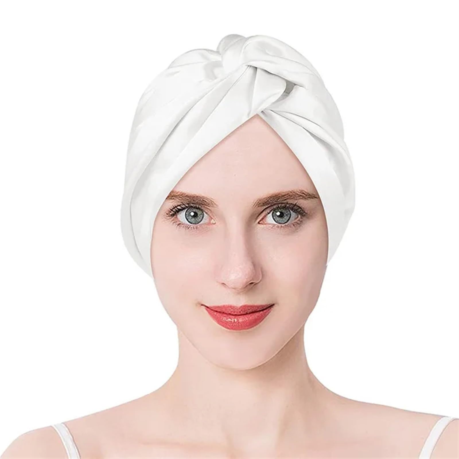 Gorro de dormir de seda doble for mujer, gorro de dormir de seda nocturna con cinta elástica for el cuidado del cabello largo