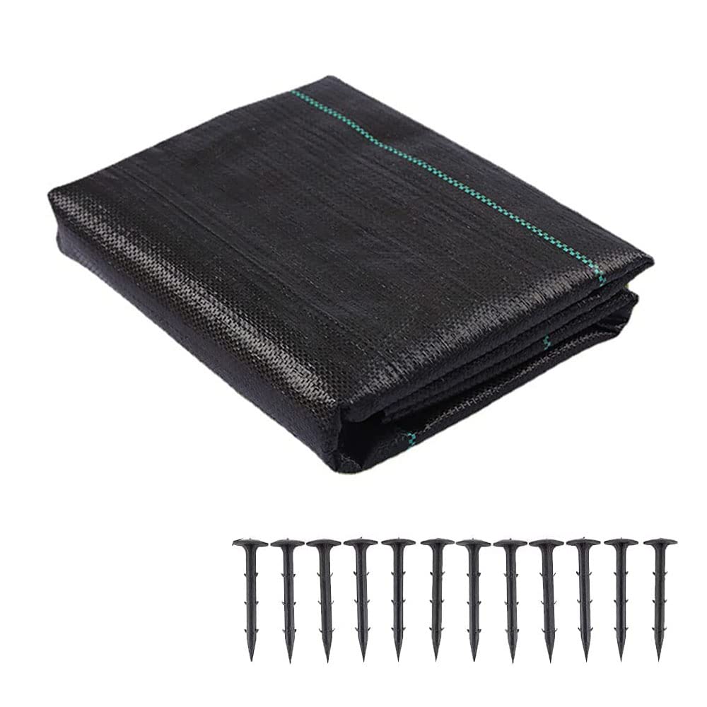Weed Control Membrane,1m*10m Heavy Duty Weed Control Fabric Ground Cover Weed Control Fabric Landscape Fabric for Weed Barrier in Garden, Ground Cover