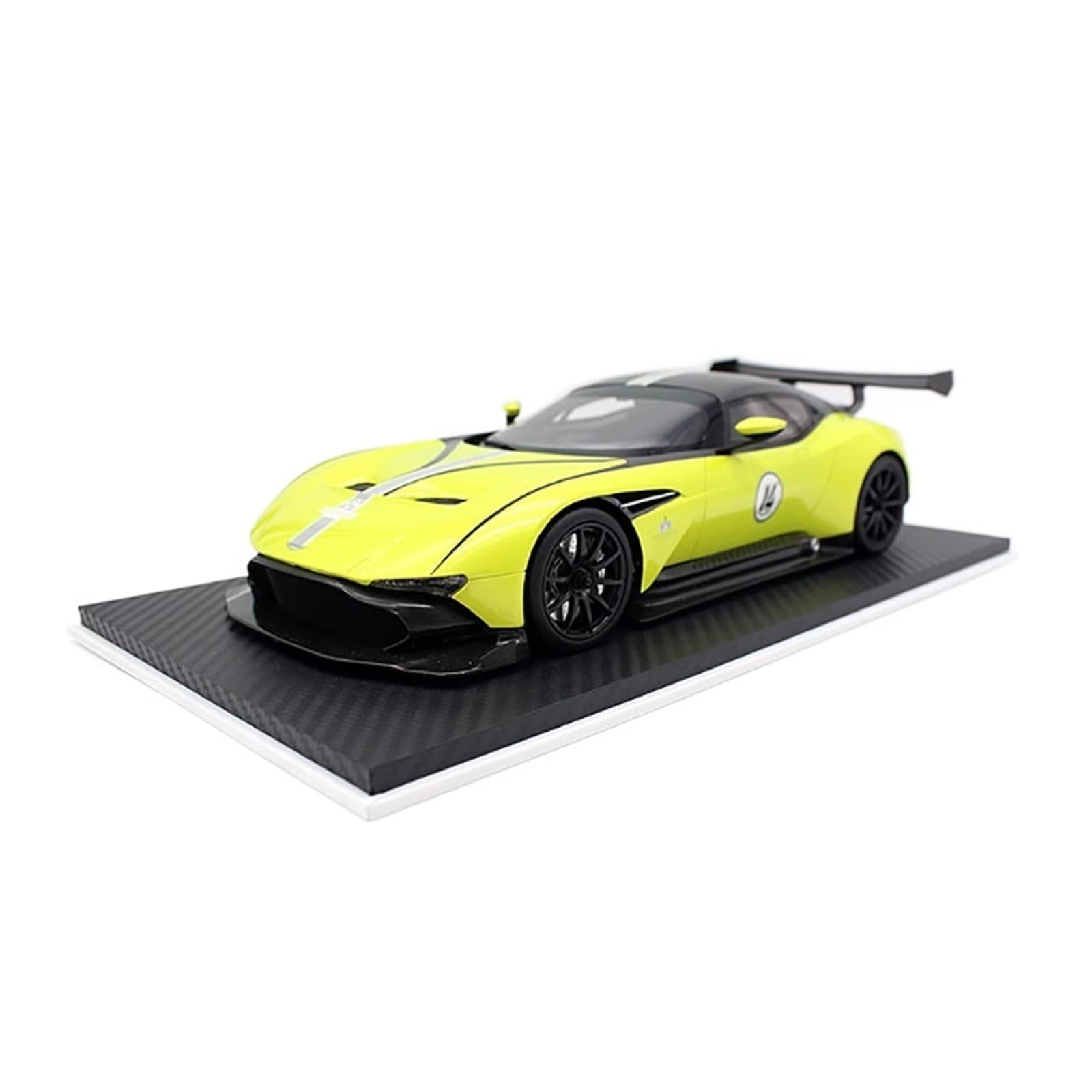 Pre-Built Model Vehicles for Aston Martin Vulcan 1:18 Resin Car Model Scale Model Car Collector Souvenirs Mini Cars Replica (Color : Green)