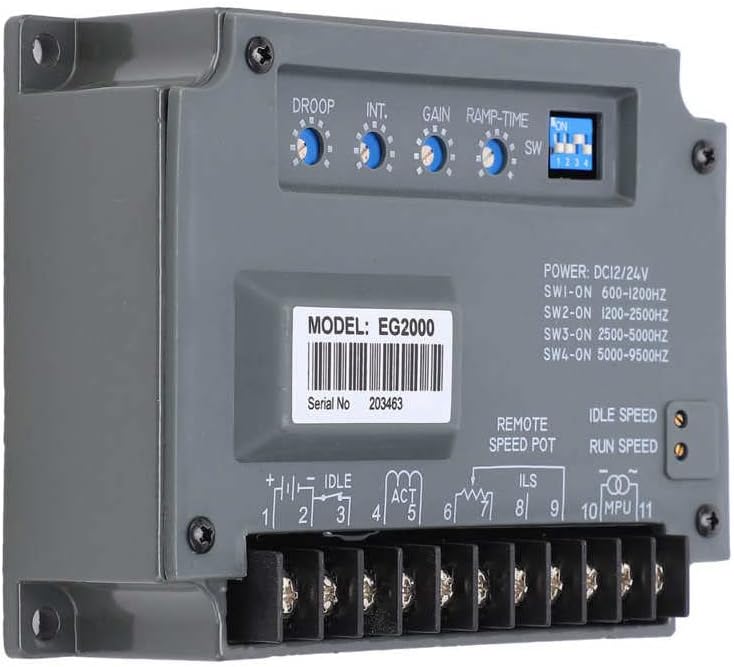 DC 12V 24V Engine Speed Controller Electronic Governor Diesel Generator Control Regulator For EG2000
