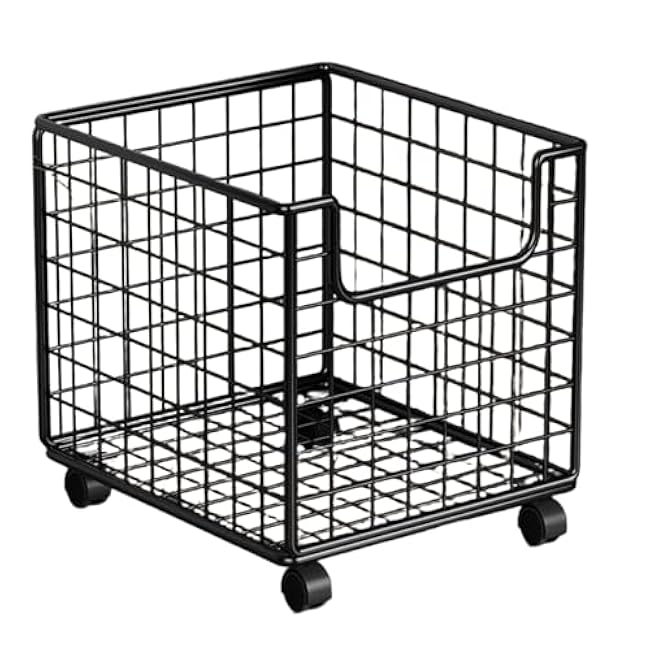 Kitchen Storage Cart ¨C Rolling Basket Rack, Vegetable Organizer, Movable Trolley | Multi-Layer Storage Solution, Space-Saving Design for Bathroom Bedroom Laundry Fruit Toys-XhPPznZR