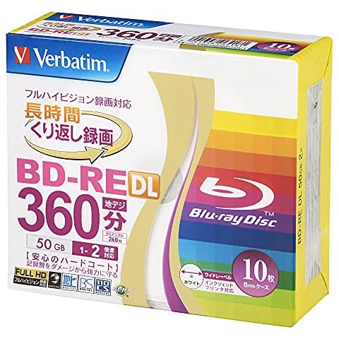 Verbatim 50GB Blu-ray Rewritable Discs Cover