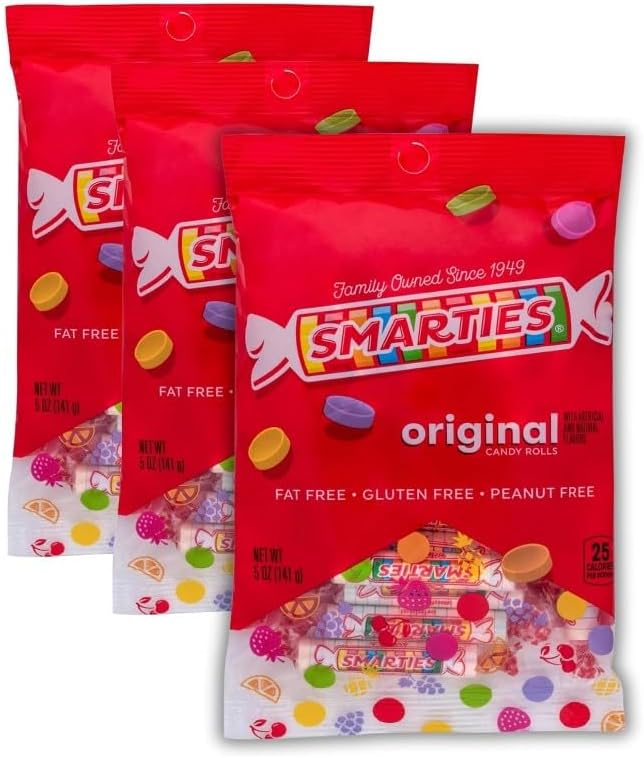 Candy Bulk Rolls Original Flavor - Gluten & Vegan Free - Classic Sweetness From Family Owned Company Since 1949, Peanut Free & Dairy Free - Perfect Halloween Candy - 5oz Bag (Pack of 3)