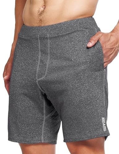 YOGA CROW Men's Swerve Yoga Training Shorts w/Non-Restrictive Inner Liner - 7