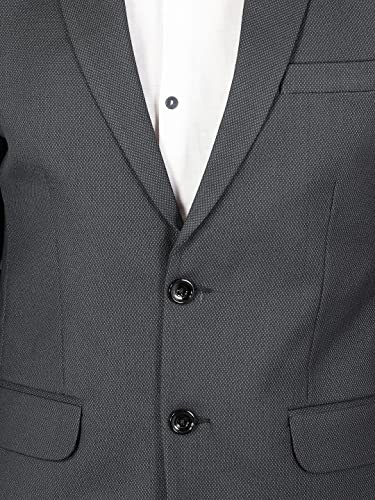 Image of WINTAGE Men's Polyester Cotton Plain Blazer
