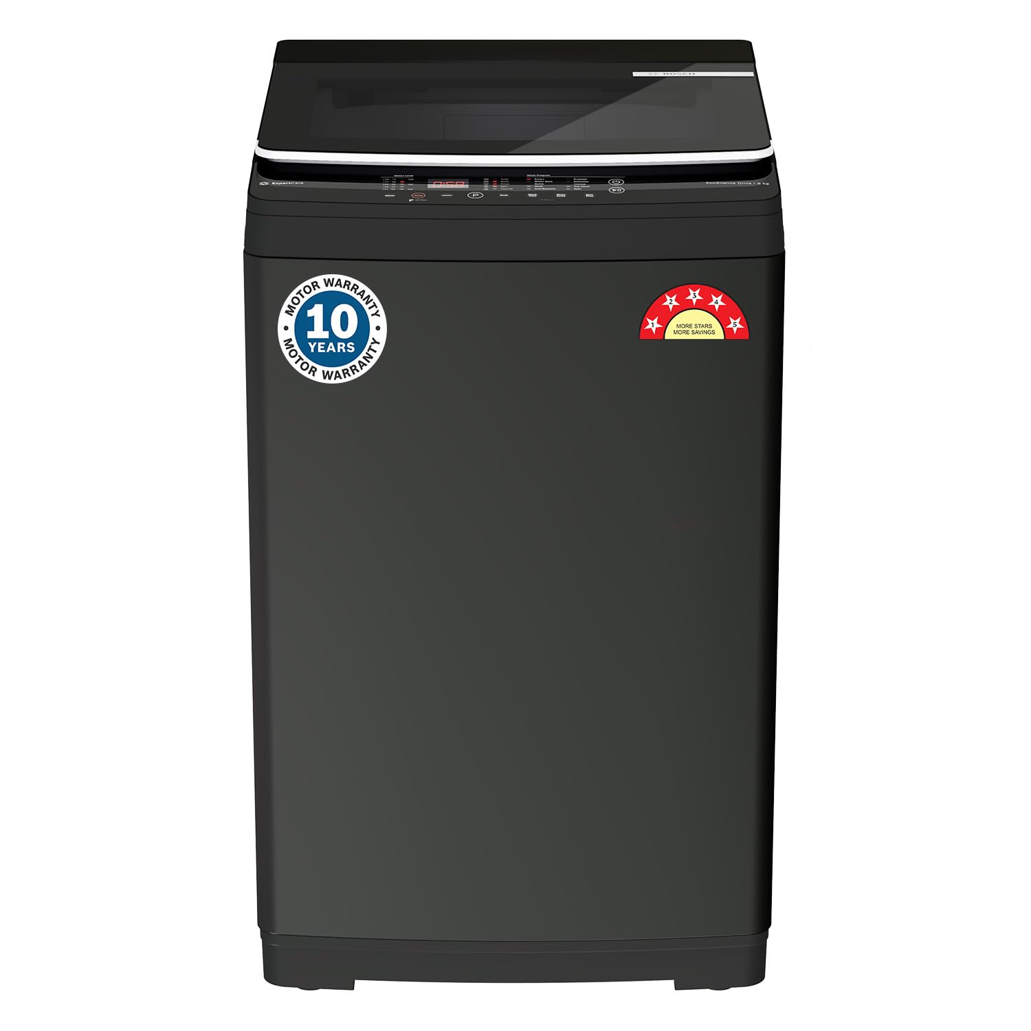 Bosch 9 KG 5 Star Fully Automatic Top Loading Washing Machine,Inbuilt Heater,Glass Lid with chrome finish,Tempered Glass with Soft Closing Lid,Unique display with 10 Button, Vietnam Black,(WOE90EV0IN)-image-37