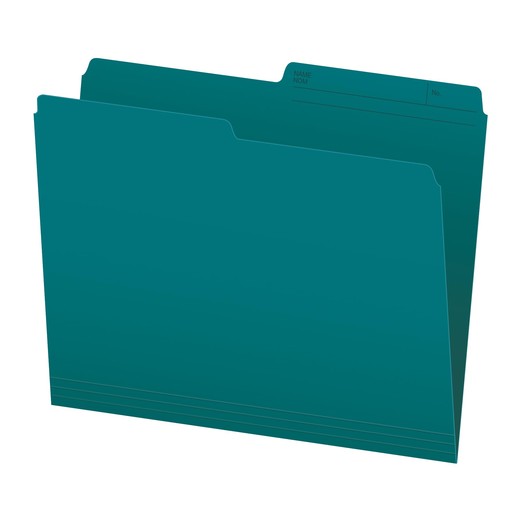 Pendaflex File Folders, 1/2 Cut Tab, Letter Size, Teal, Durable Paper Stock, 100/Box, Ideal for Office/Home/School Organization, Made in Canada, Reversible File Organizers image 5