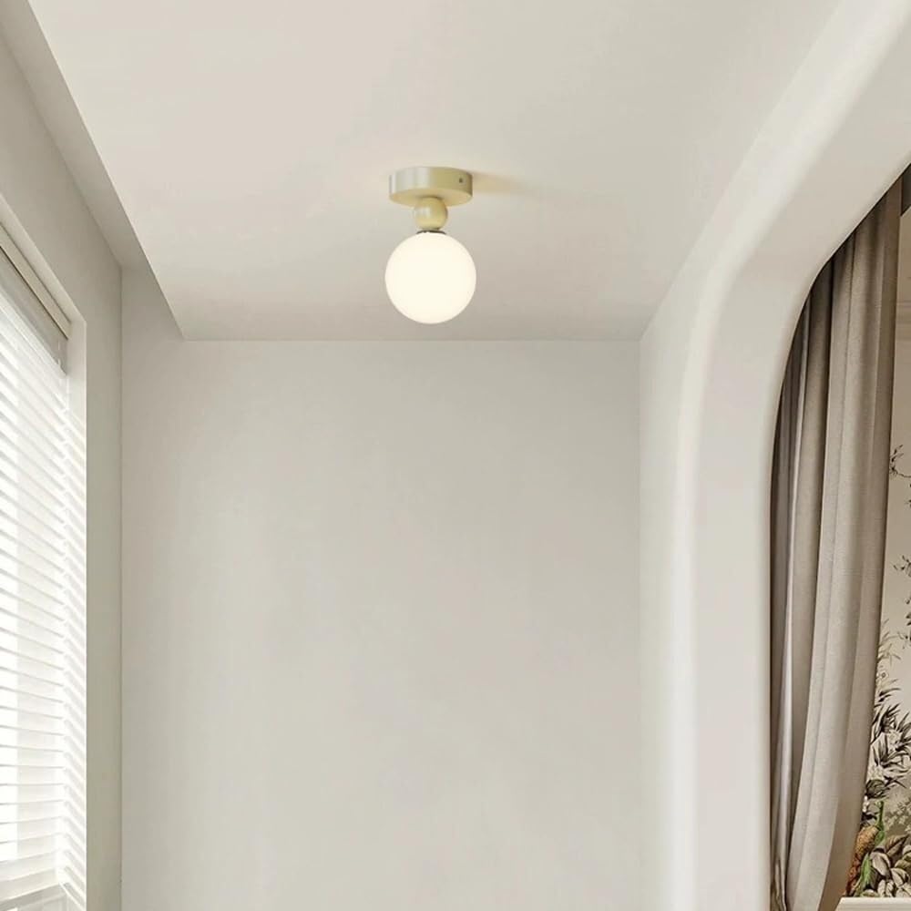 Lampy sufitowe LED Nowoczesne 5" G9 Globe Szklane Lampy Sufitowe Nordic do Wejścia Balkonu (kawa mleczna)