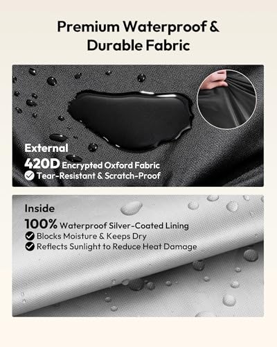 Image of EUHOMY Outdoor Refrigerator Cover, Waterproof and Dustproof Upright Mini Fridge Covers, Freezer Cover for 3.2 Cu.ft Beverage Refrigerator Fridge (19.1 inch D x 18.1 inch W x 31.5 inch H), Black