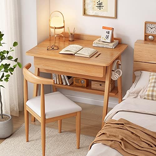 Amazon.com: ALEEIK Computer Desk with Storage Shelf & Drawers, Modern ...