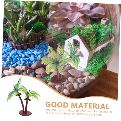 GLSTOY 36個ミニチュア椰子樹 プラスチック製 人工ミニヤシの木 模型用ミニツリー 工芸品装飾 道ジオラマ 砂場風景 建築模型用
